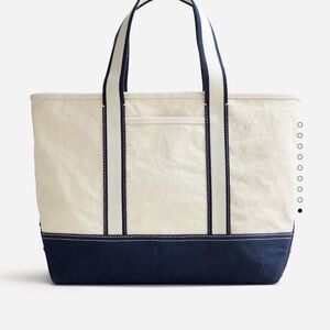 J Crew Montauk canvas tote bag